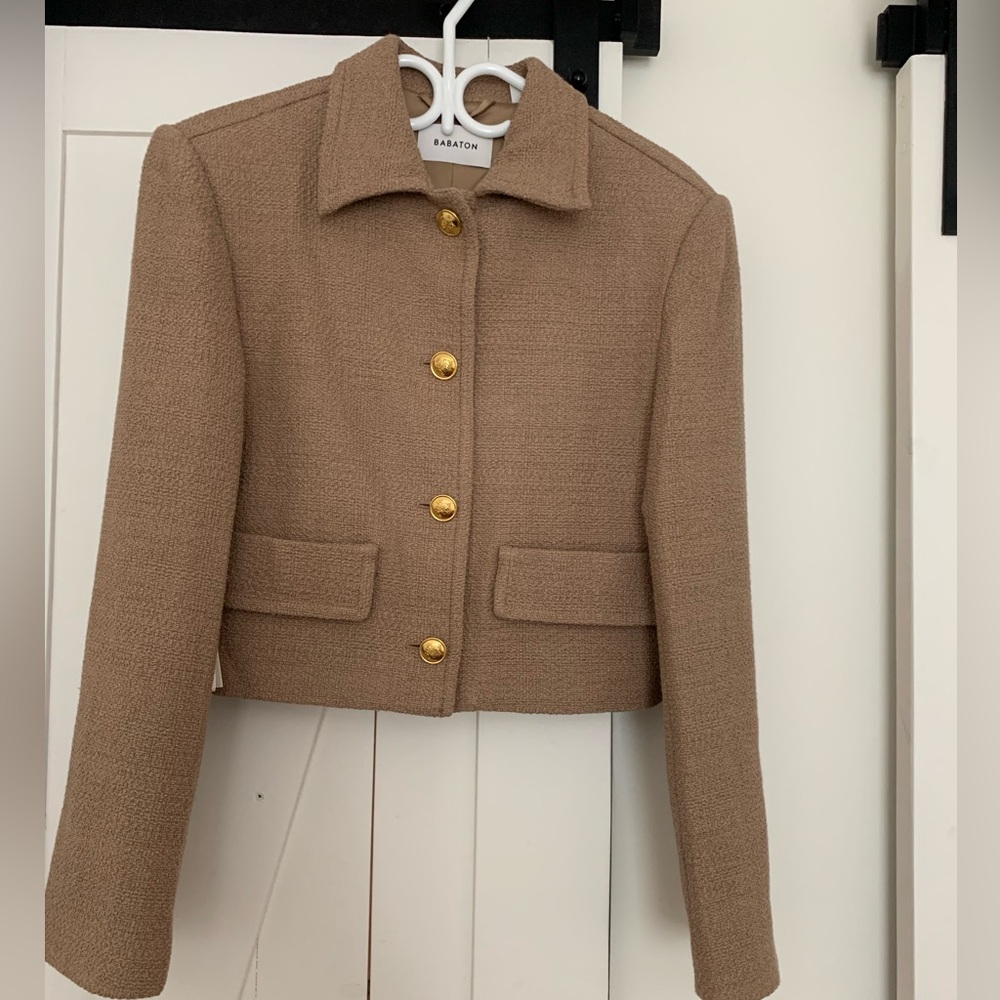 Babaton Frances Gold/Beige Jacket (M)